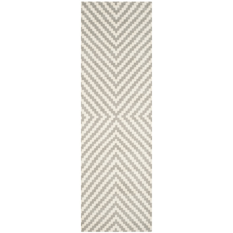 Sanyla Hand Tufted Wool Geometric Rug, Runner 2'6" x 8'