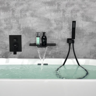 1 Handle Wall Waterfall Faucet with Diverter