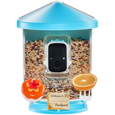 Smart Bird Feeder With Camera 2K HD AI Identify Bird Species Solar-Powered