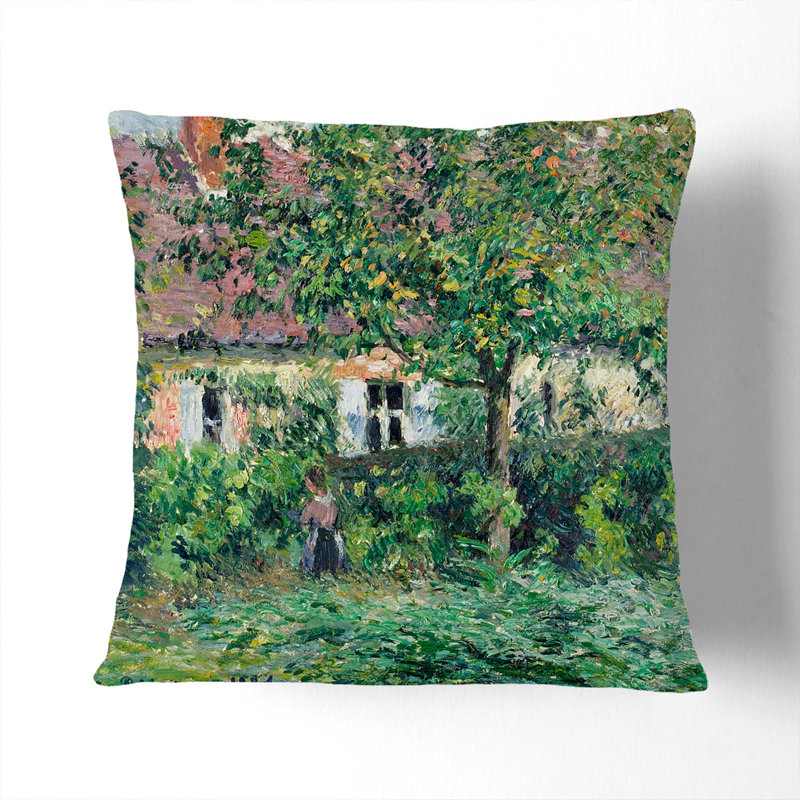 The Peasant House Square Throw Cushion, Stone, 55cm H x 55cm W x 20cm D