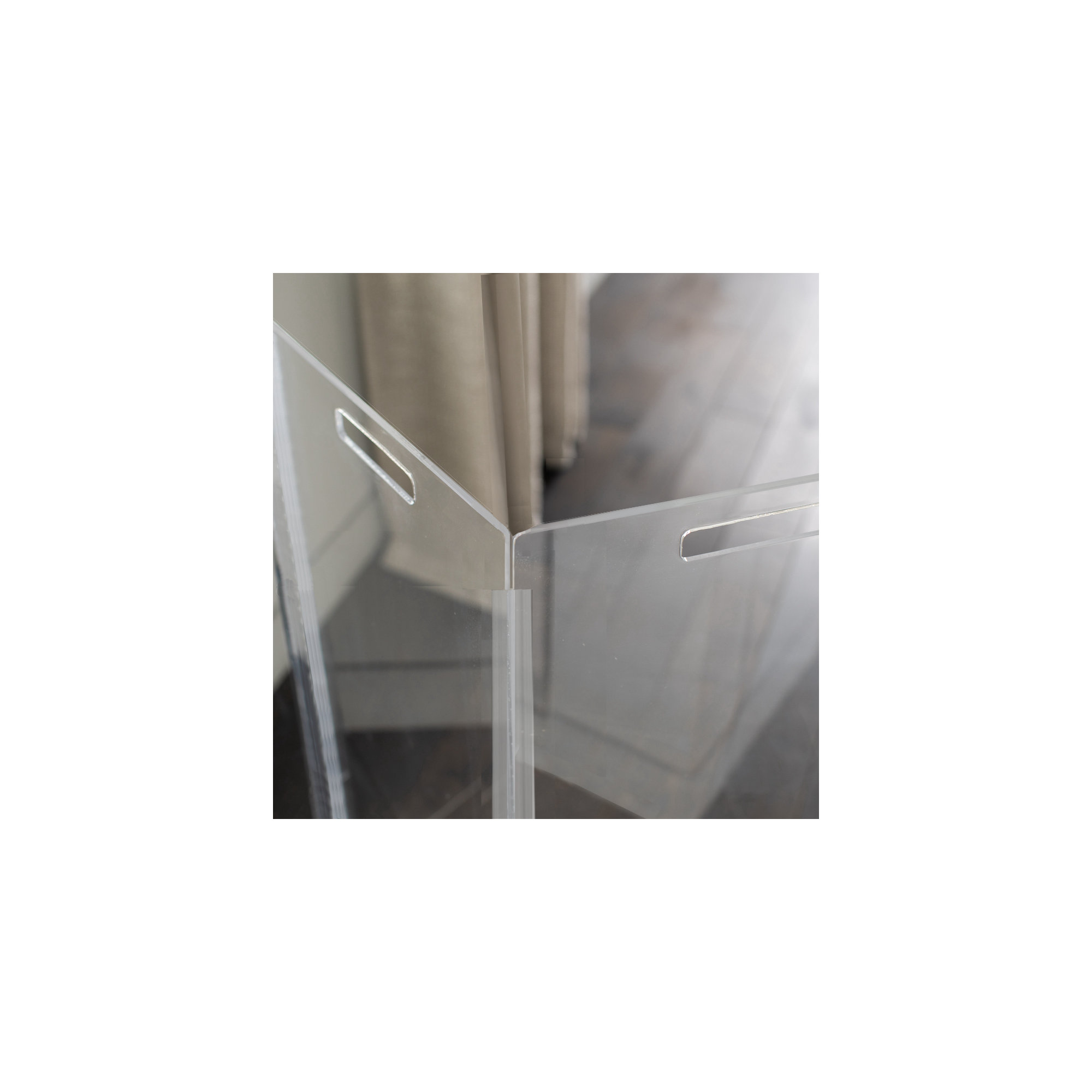 Tall Zig Zag Clear Pet Gate, 8-Panel