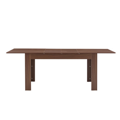 Extendable Rectangular Dining Table, Modern Expandable Kitchen Table With 2 Drop Leaves,Space-Saving Dinner Table For Small To Large Family, Dining Ro