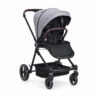 3-in-1 Baby Stroller and Playard with Reversible Seat, One-Hand Fold, Lightweight, Gray