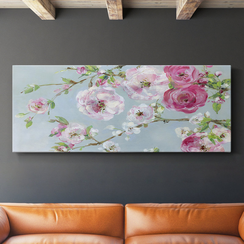 Scent of Spring - Toile tendue avec châssis - Prêt à accrocher, H 20 po x l 50 po