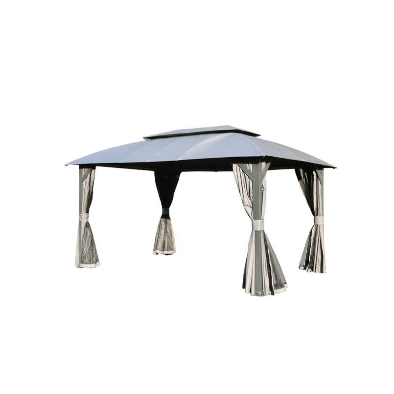 Pavillon de jardin 10 pi x 14 pi, Gris