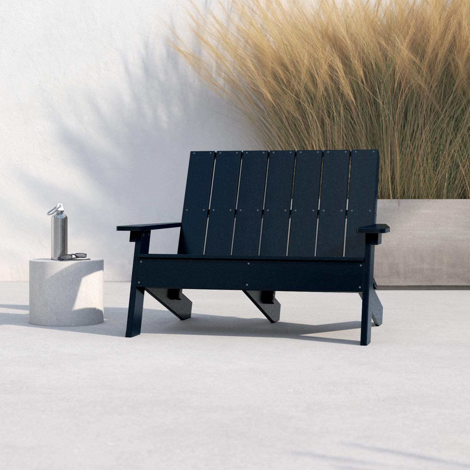 Byrnes 54" Patio Loveseat, Federal Blue