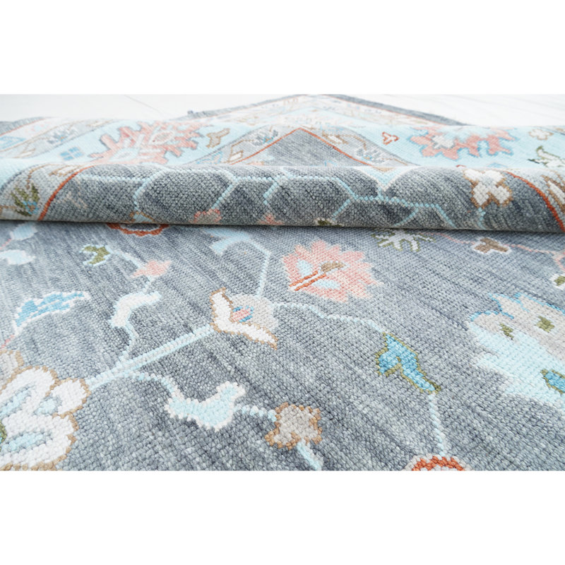 Oriental Area Rug in Gray, Rectangle 9' x 12'