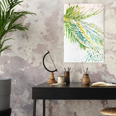 Art contemporain, paysage de printemps moderne et paisible