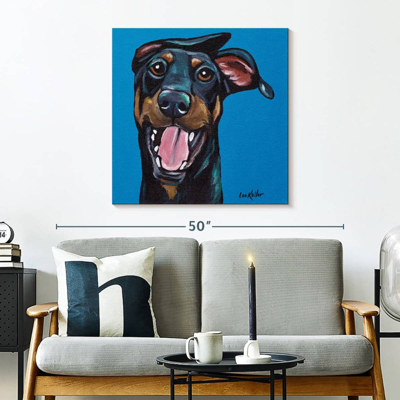 Crowle Doberman, 30" H x 30" W