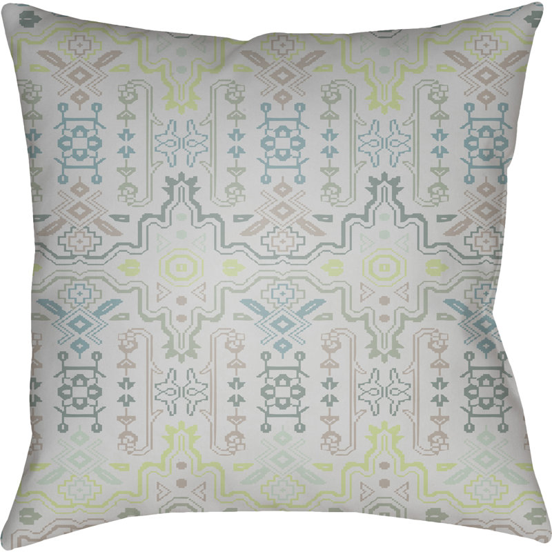 Yindi Outdoor Throw Pillow, Blue, 22" H x 22" W x 5" D