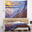 Tapisserie d’ondes de mer en polyester avec des accessoires suspendus de couleur coucher de soleil et de mer avec accessoires suspendus inclus-28489421