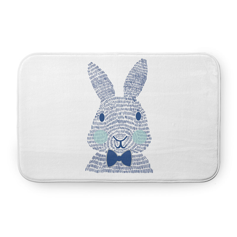 Tapis de bain Brahma, Bleu, L 21 po x L 34 po