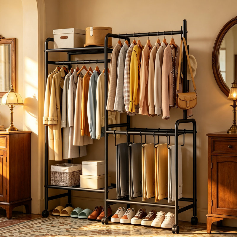 112 cm Clothes Rack