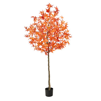 Faux Maple Tree in Pot Liner
