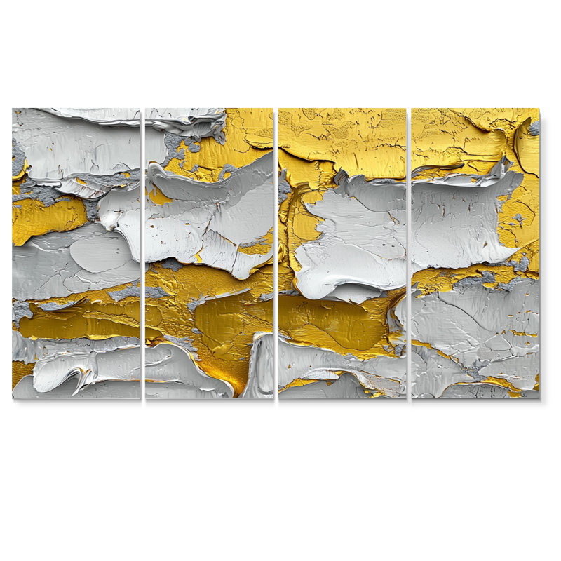 «Drayton», art mural abstrait et suprématisme, 4, H 28 po x l 48 po
