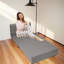 Fauteuil à billes convertible Graciela: canapé-lit simple transformable avec matelas en mousse à mémoire de forme-2125996462