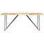 Ancheta Mango Rectangular Wood Top Dining Table-1576631948