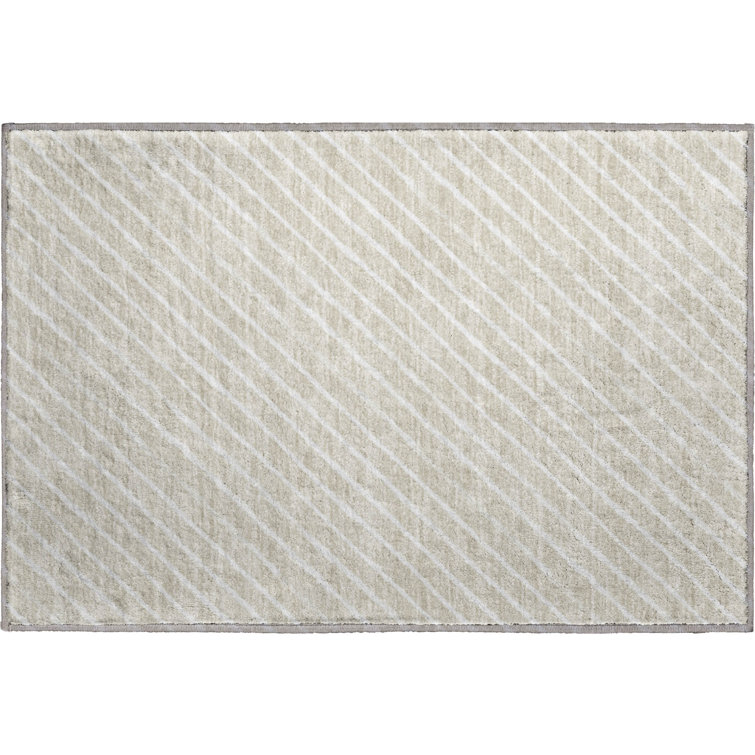 Premium Machine Washable Dockside AMF1819 Striped Holiday Rug