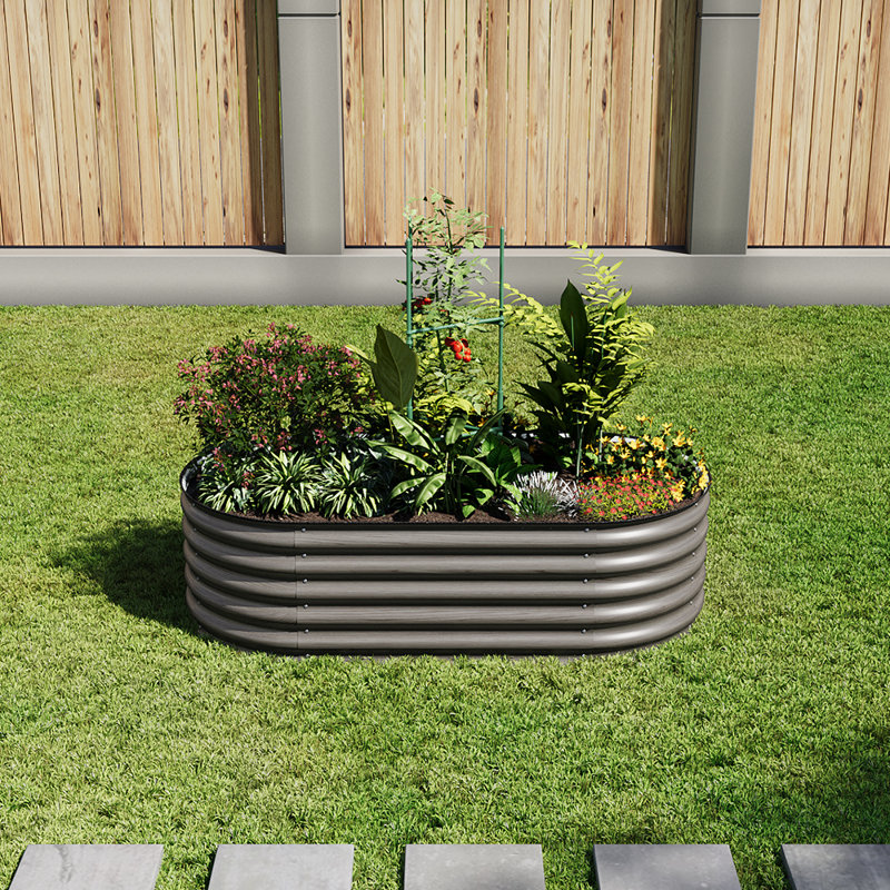 Metal Raised Garden Bed, 120" H x 160" W x 80" D