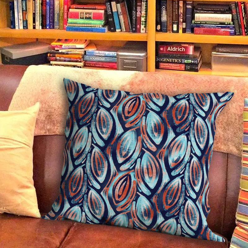 Geometric Outdoor Reversible Throw Pillow, 16" x 16"