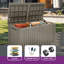 Balconera 154.5cm W 680L Resin Lockable Deck Box-124571137
