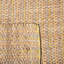 Tapis de couleur unie en jute / coton tissé à la main Arria en brun clair / jaune-1908848768