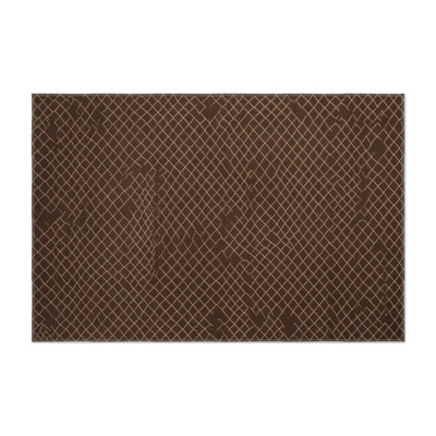 Trellis Black Indoor and Outdoor Area Rug