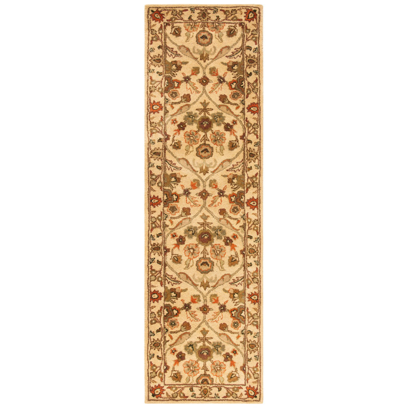 Tapis oriental en laine touffeté à la main Dunbar, Tapis de couloir 2 pi 3 po x 8 pi