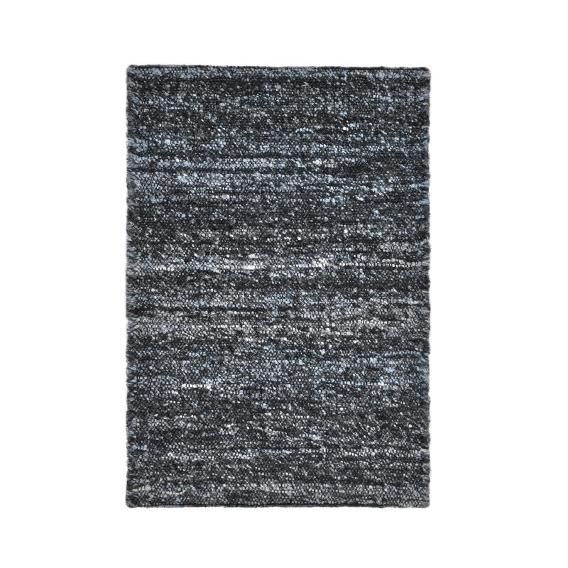 Havasu Handwoven Performance Deep Blue Fabric Rug, Rectangle 2' x 3'