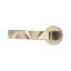 1 Pair Modern Nova Design Premium Door Handles on Round Rose with 3" Ball Bearing Hinges and 2.5" Tubular Latch-1067075775