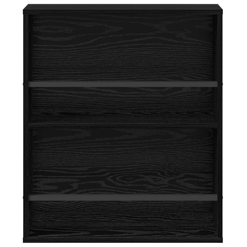 Wood Magazine Rack, Black