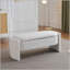 Élégant banc de rangement avec repose-pieds en forme de boucle avec un design simple et grand-1235479848