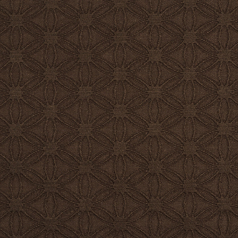 Tissu floral matelassé, Brun 3