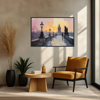 «The Bridge» par Tradelink inhouse artist, reproduction d'art sur toile encadrée