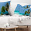 Plage avec sable blanc et eau turquoise - Coussin Sea & Shore