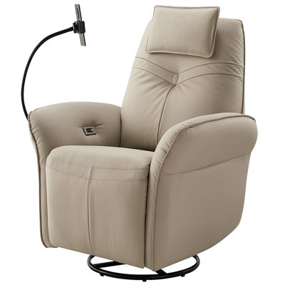 Fauteuil inclinable électrique pivotant avec support pour téléphone American Eagle Design EK842