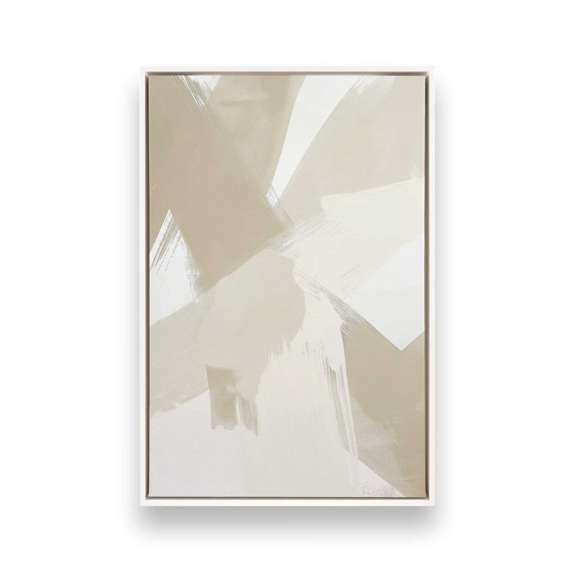Soft Momentum II, H 36,75 po x l 24,75 po, Cadre flottant blanc opaque