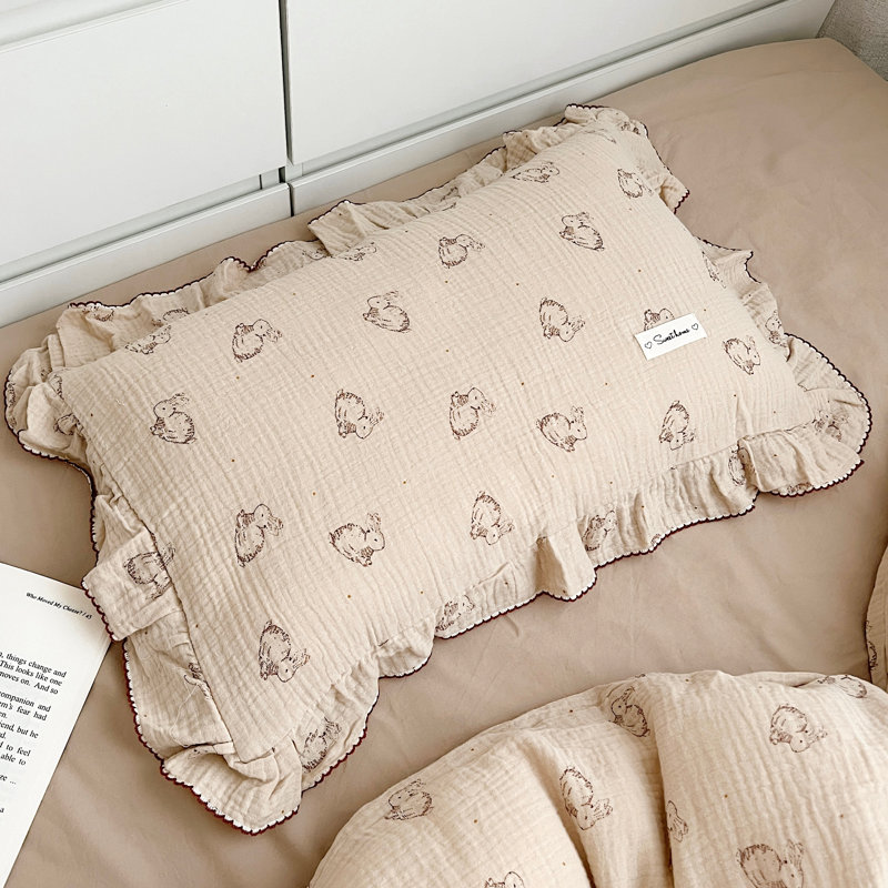 Taie d'oreiller mignonne en coton pour enfants