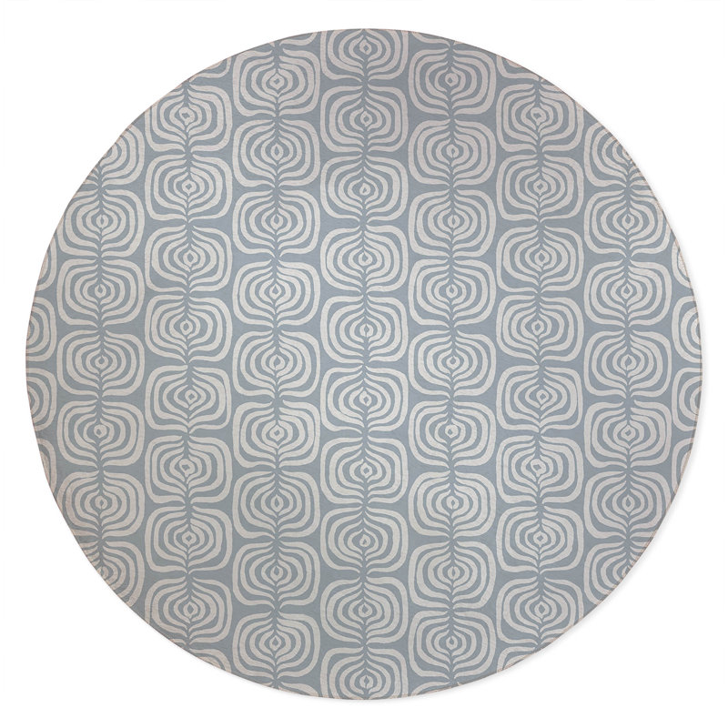 The Way Non-Slip Outdoor Rug, Round 5'
