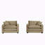 Fauteuil en velours côtelé 2 pièces-103301805
