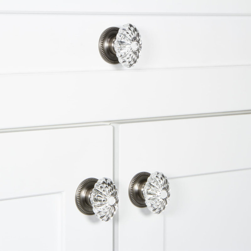 Burgundy Cabinet Knob, Antique Pewter