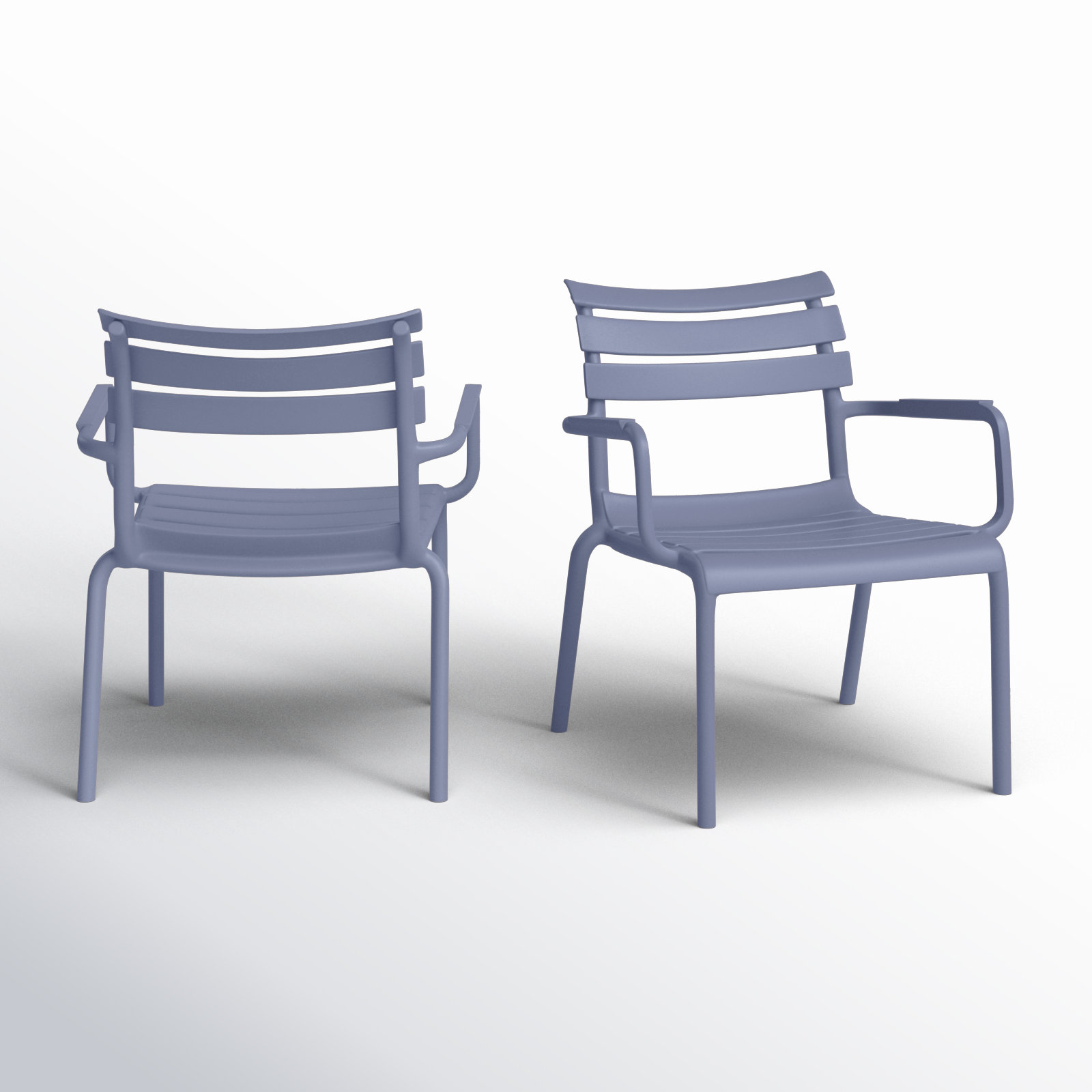 Paris Outdoor Club Chair, Dark Gray