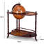 Tarren Solid Wood Floor Wine Bottle & Glass Rack in Brown