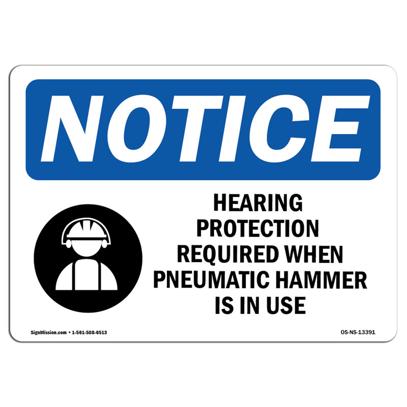 Hearing Protection Required Sign