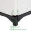 Lit de jardin surélevé en plastique 1 pi x 1 pi Bénéfice-226260651