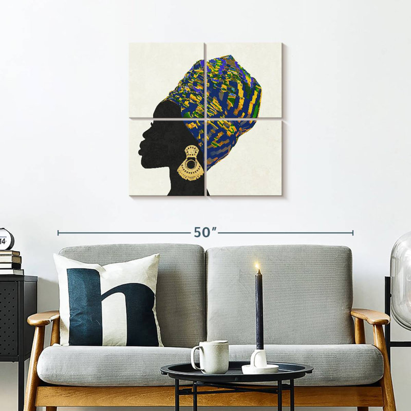 Kente II, 26" H x 26" W