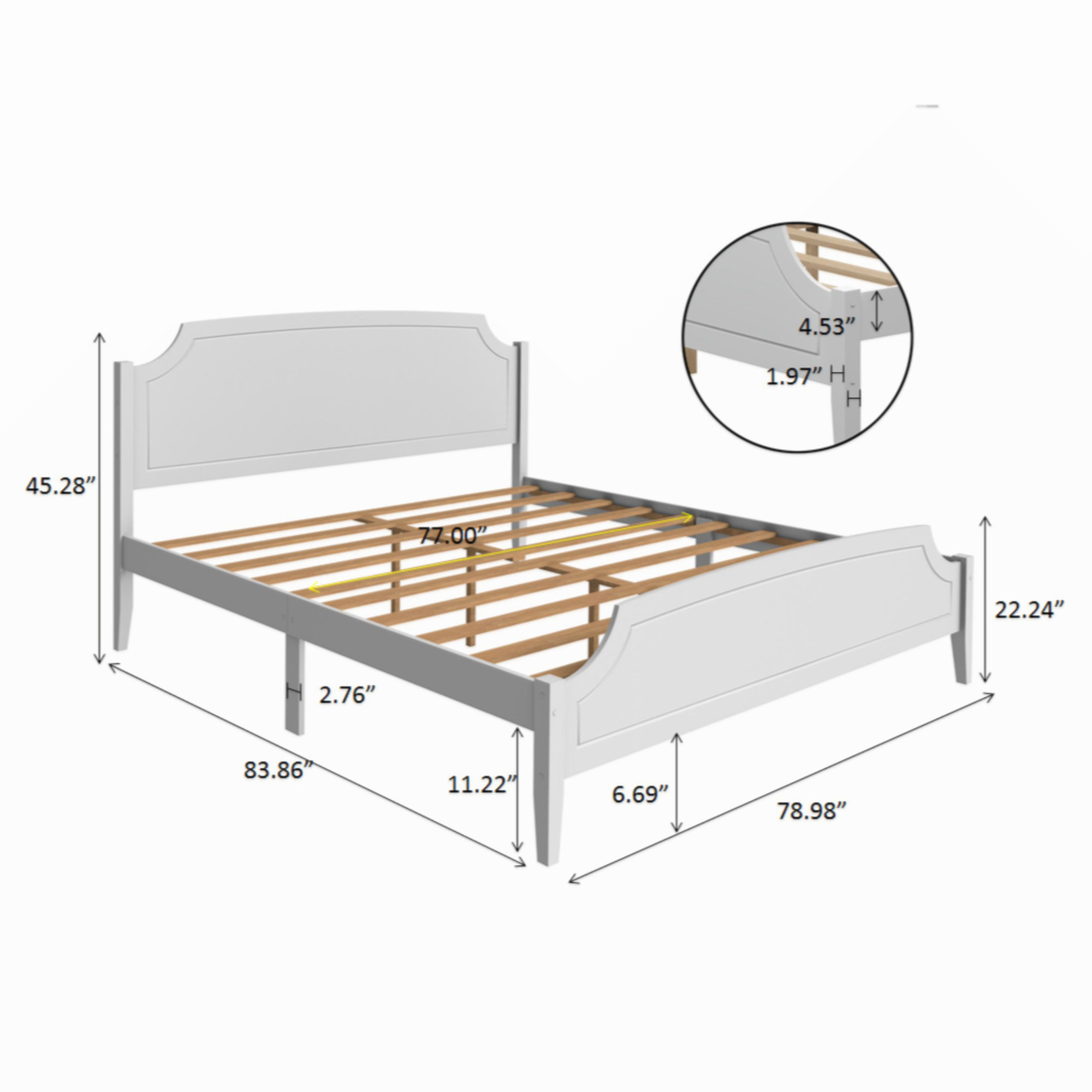 Wildon Home® Asharam Rubberwood Platform Bed Wayfair