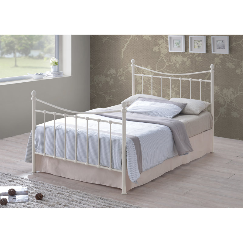 Solid Wood Bed, Kingsize (5'), Ivory