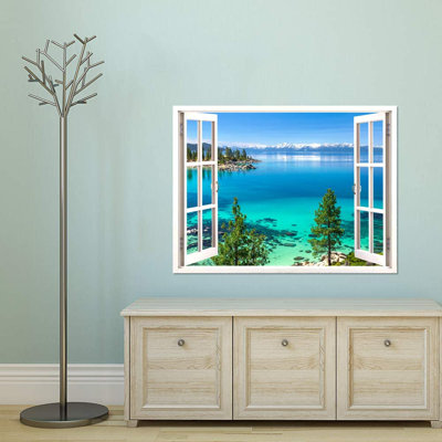 Murale paysage lac Wide