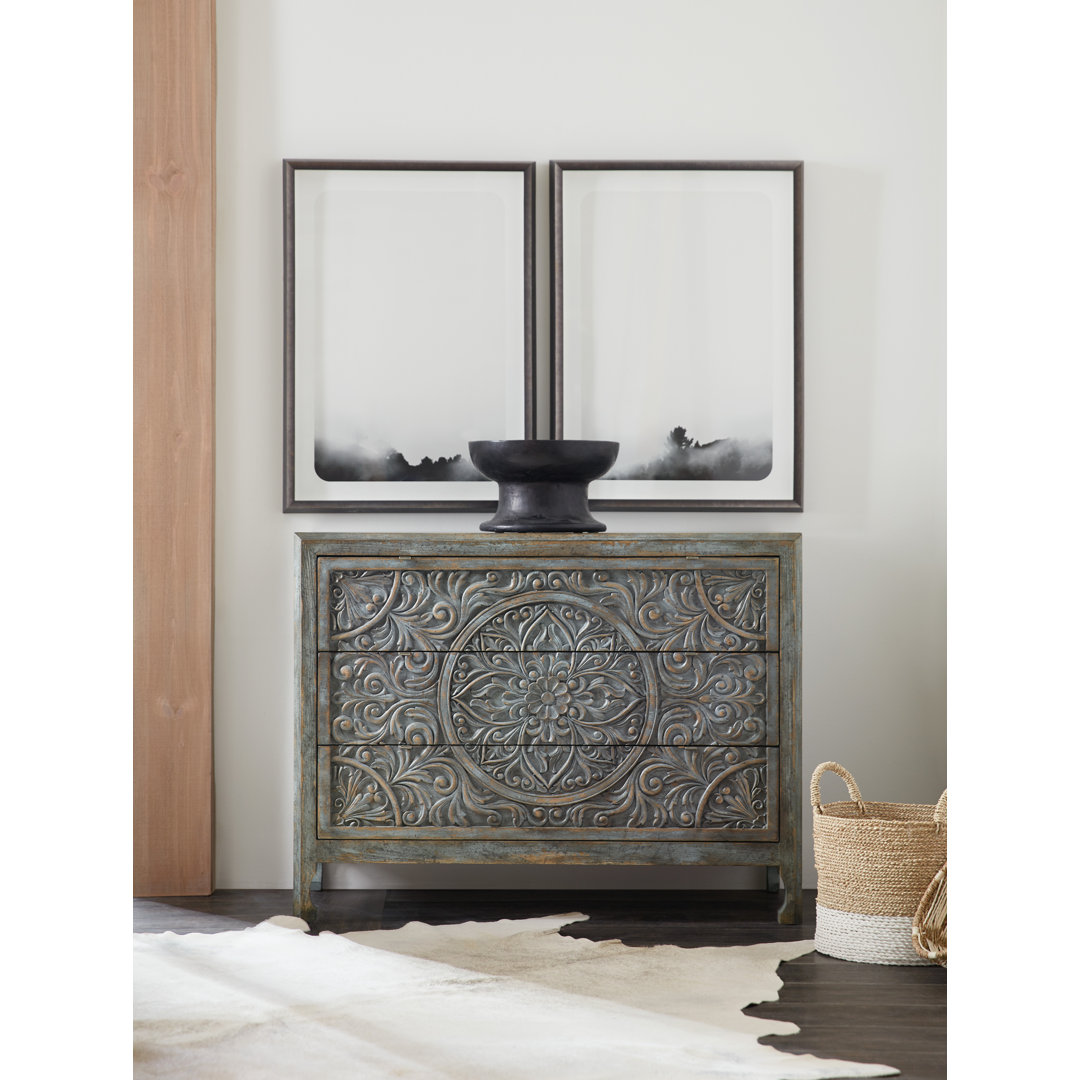 La Grange Solid Wood 3 - Drawer Accent Chest Hooker Furniture 